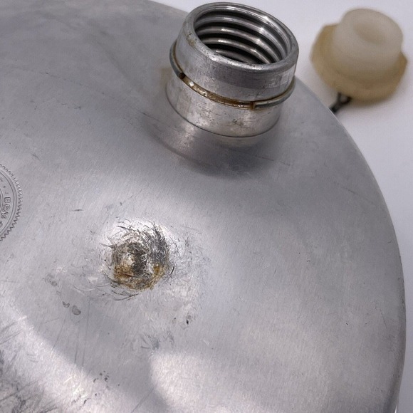 Vintage BSA Boy Scouts of America Aluminum Regal Round Canteen Dented Scratched - Picture 7 of 12